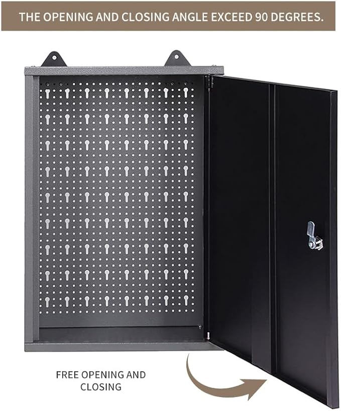 JZD Steel Wall Mount Storage Garage Cabinet, Metal Hanging Tool Cabinets