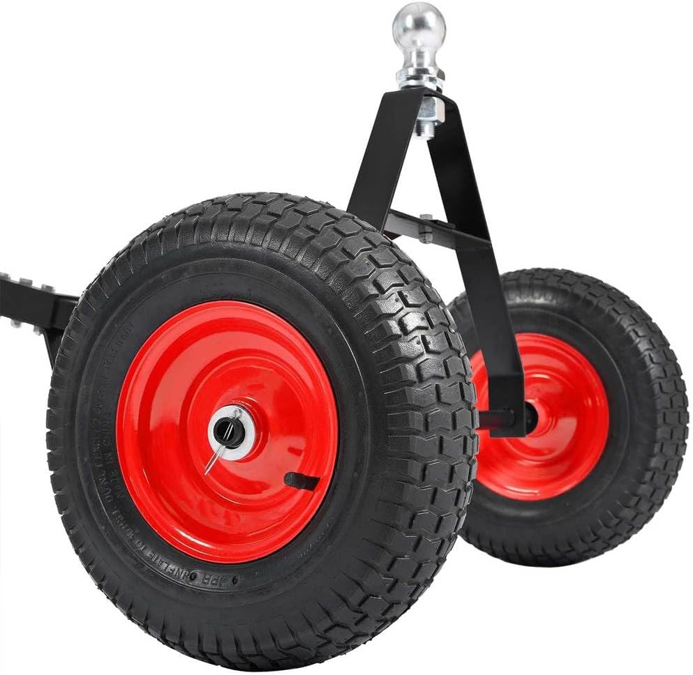 Trailer Dolly with 2" Hitch Ball – 600 LBS Capacity Heavy Duty Steel Tra...