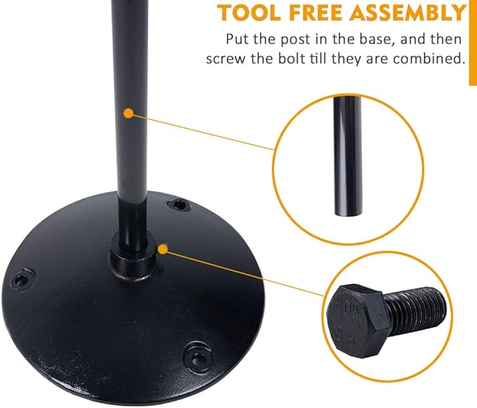 Heavy Duty Cast Iron Sign Post and Base Kit