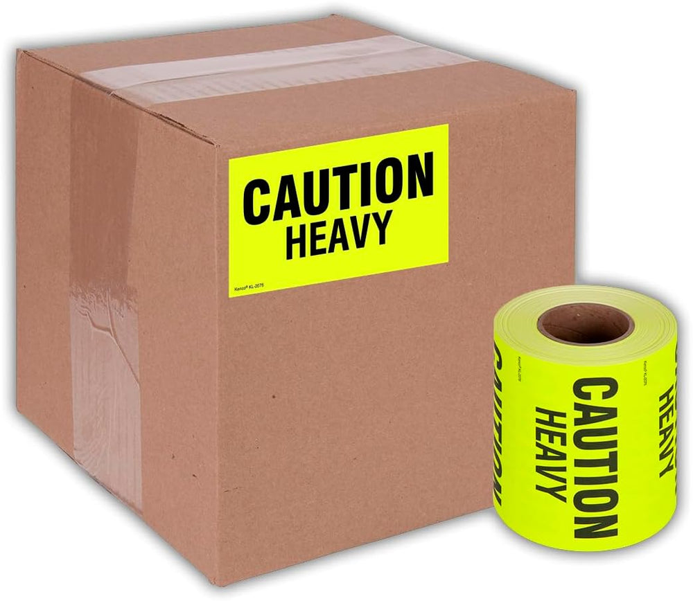 Kenco 3" X 5" Caution Heavy Fluorescent Shipping Label Stickers for...