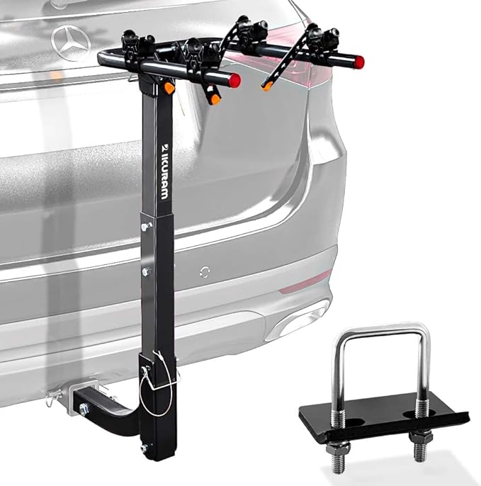 2 Bike Rack Bicycle Carrier Racks Hitch Mount Double Foldable Rack