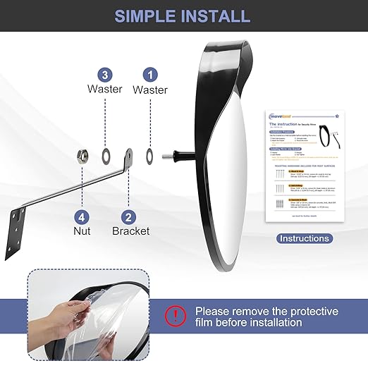 moveland 18 Inch Convex Security Mirror