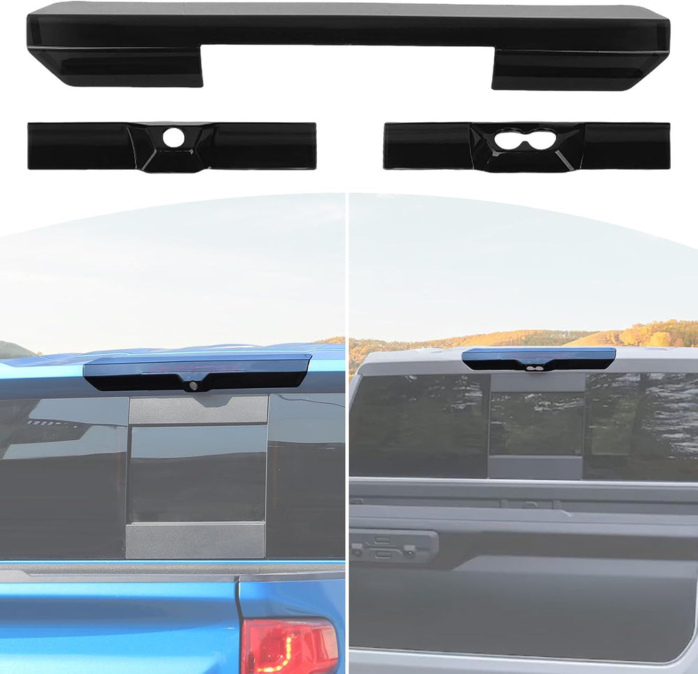 for Silverado High Mount 3rd Brake Light Trim Cover Smoked for Chevrolet Silv...