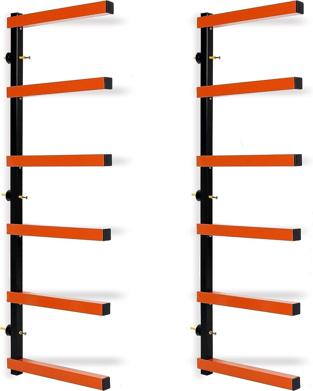 ECOTRIC Lumber Rack Wall Mount Wood Organizer Lumber Organizer - Heavy Duty
