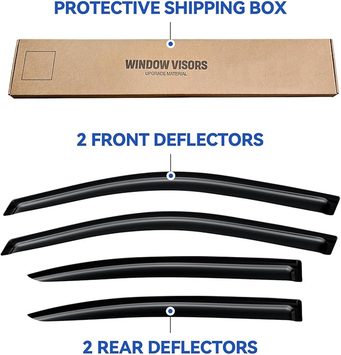 Window Visors Rain Guards Shield