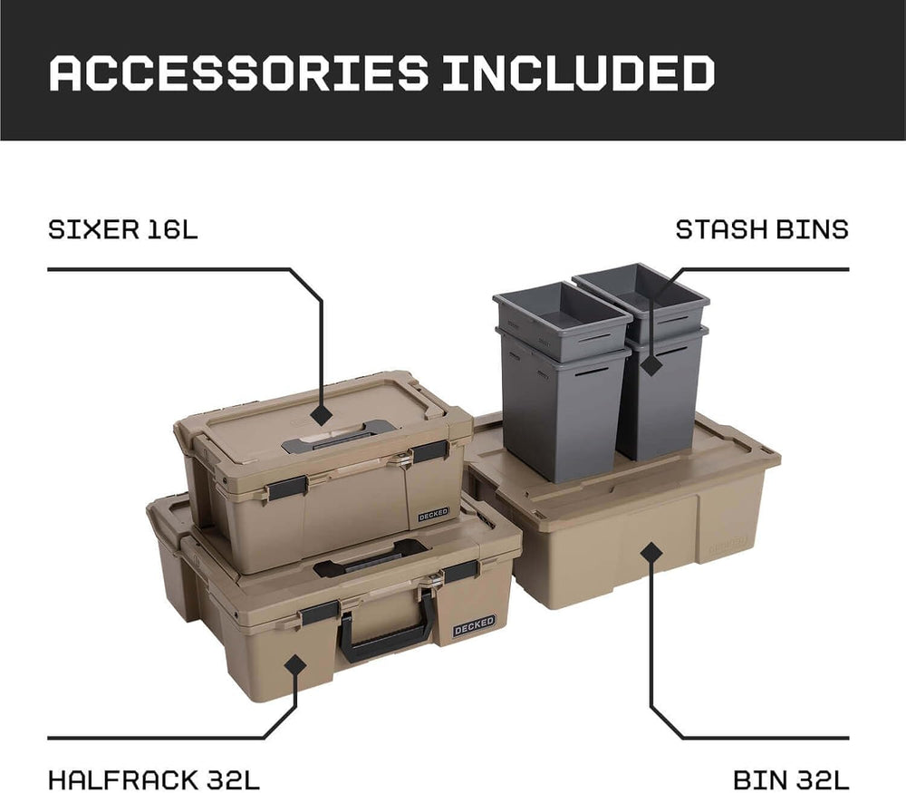 DECKED Truck Bed Storage System Includes System Accessories | Compatible with...