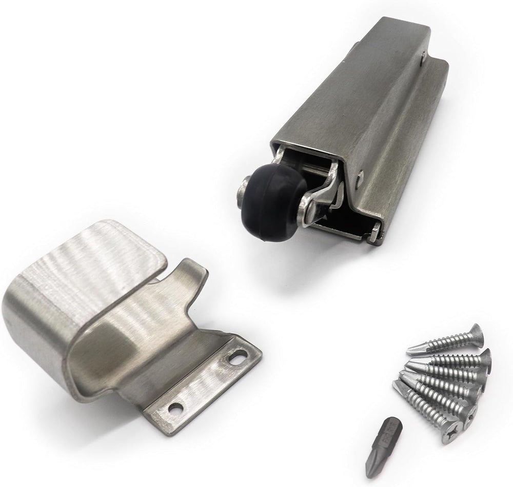 Component Hardware KEIL W94 Satin Stainless Steel Concealed Mount Hydraulic D...