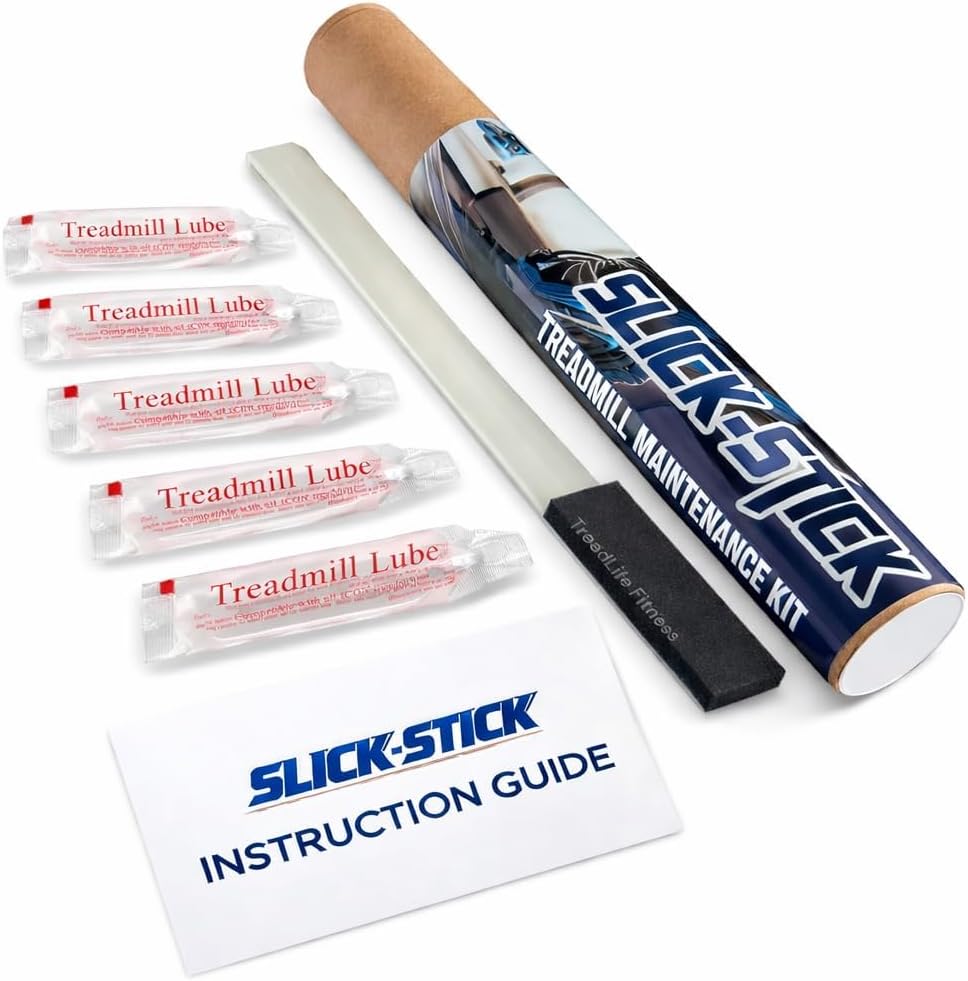 Slick-Stick Treadmill Maintenance Kit – 100% Silicone Treadmill Lubricant for...