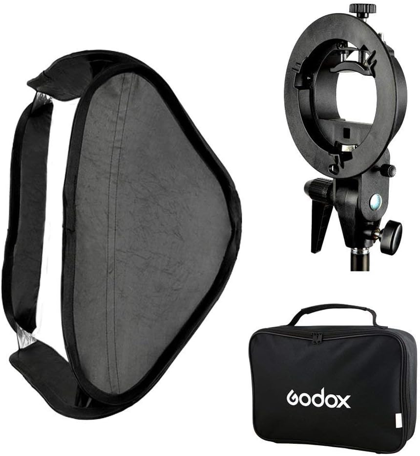 GODOX 24 * 24"/60x60cm Foldable Softbox kit with S-Type Bracket Bowens M...