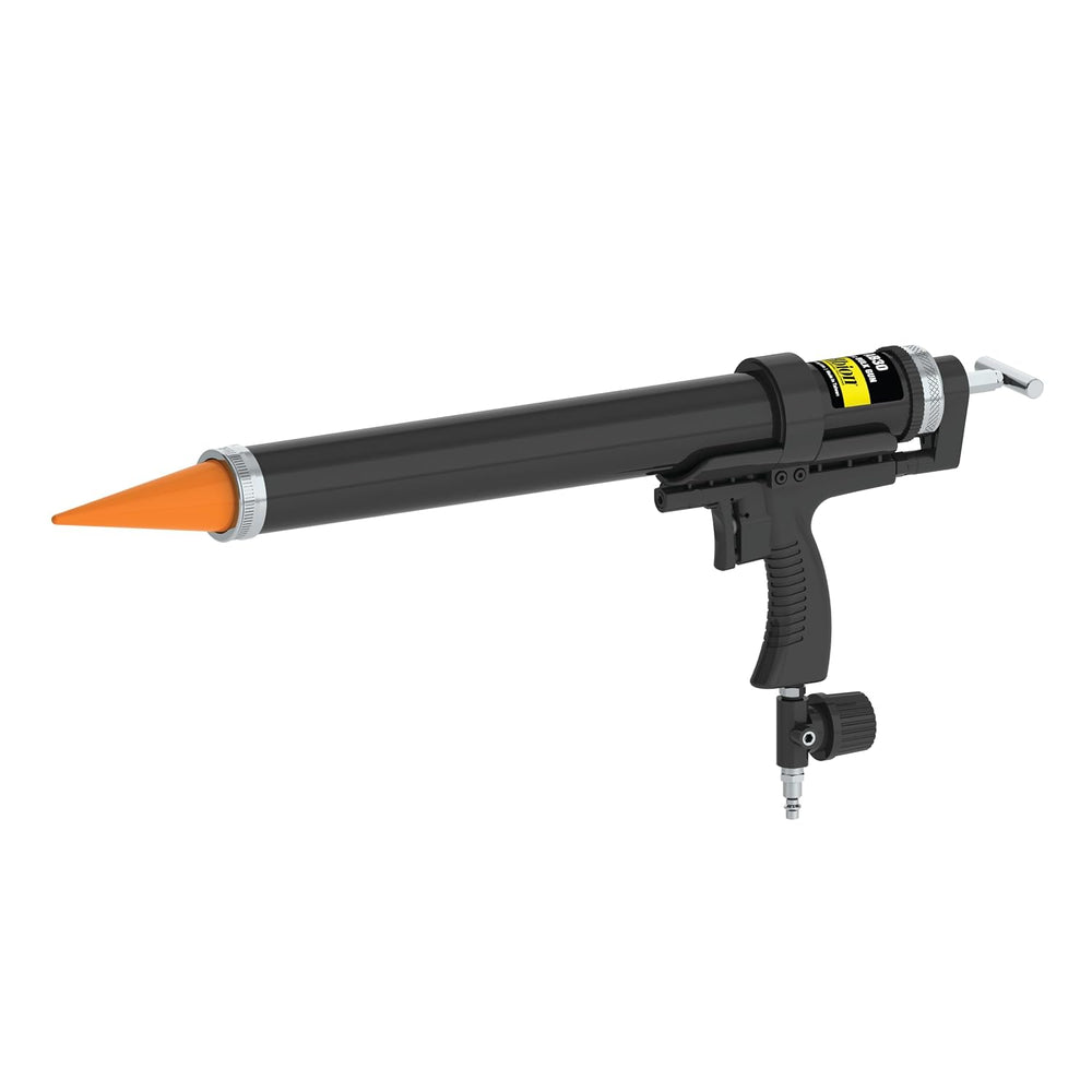 Albion Engineering AB30 Mid-Handle Air-Powered Steel Bulk Caulking Gun, 120 P...