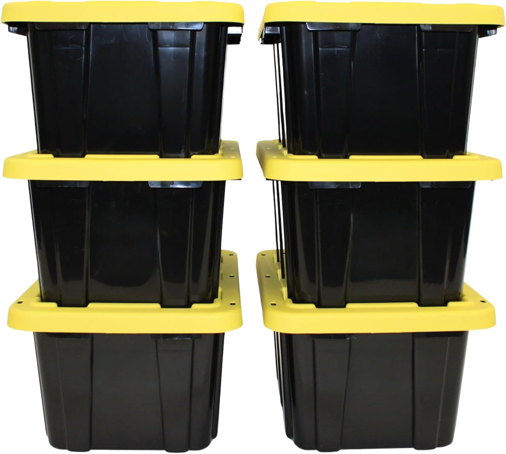 Edge Plastics Tough Tote, Heavy Duty Storage totes, for home and Garage Stora...