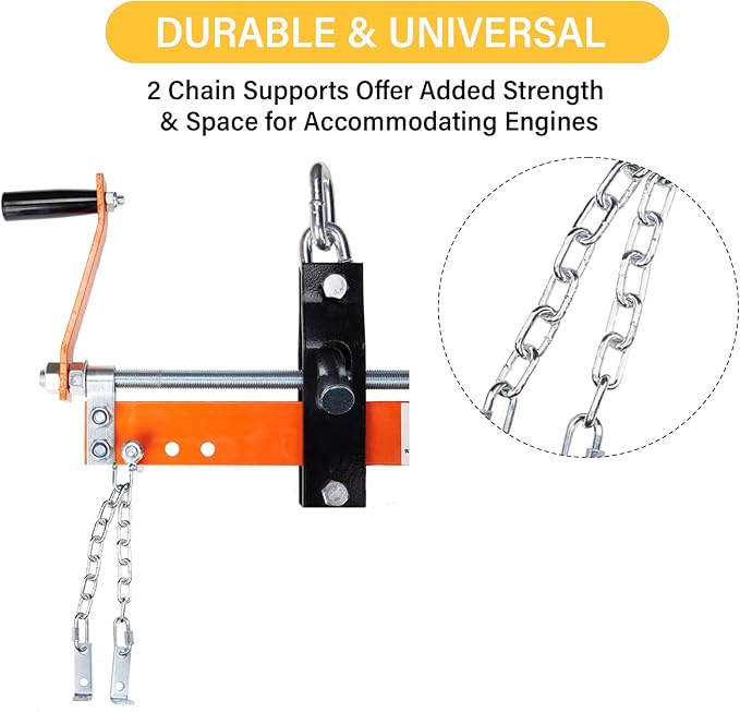 Engine Support Bar 2000 Lbs Load Lever Motor Lift Tool Heavy Duty Leveler