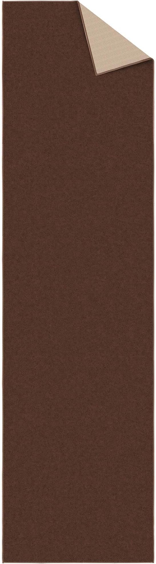 Ottomanson Hallway Runner Rug 2'7" x 9'10" Non Slip Solid A...