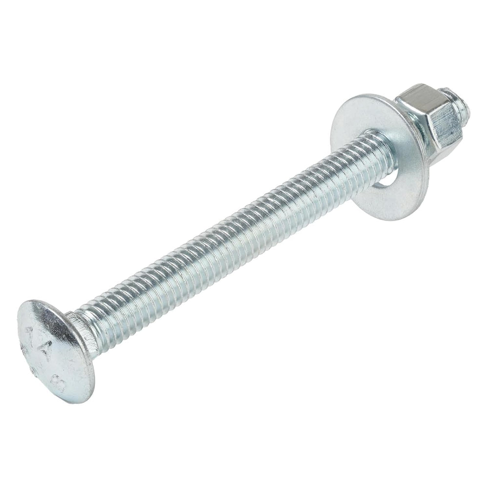 3/8" x 3-1/2" (50 Pack) Zinc Carriage Bolt Kit, Grade 307A by Maker...