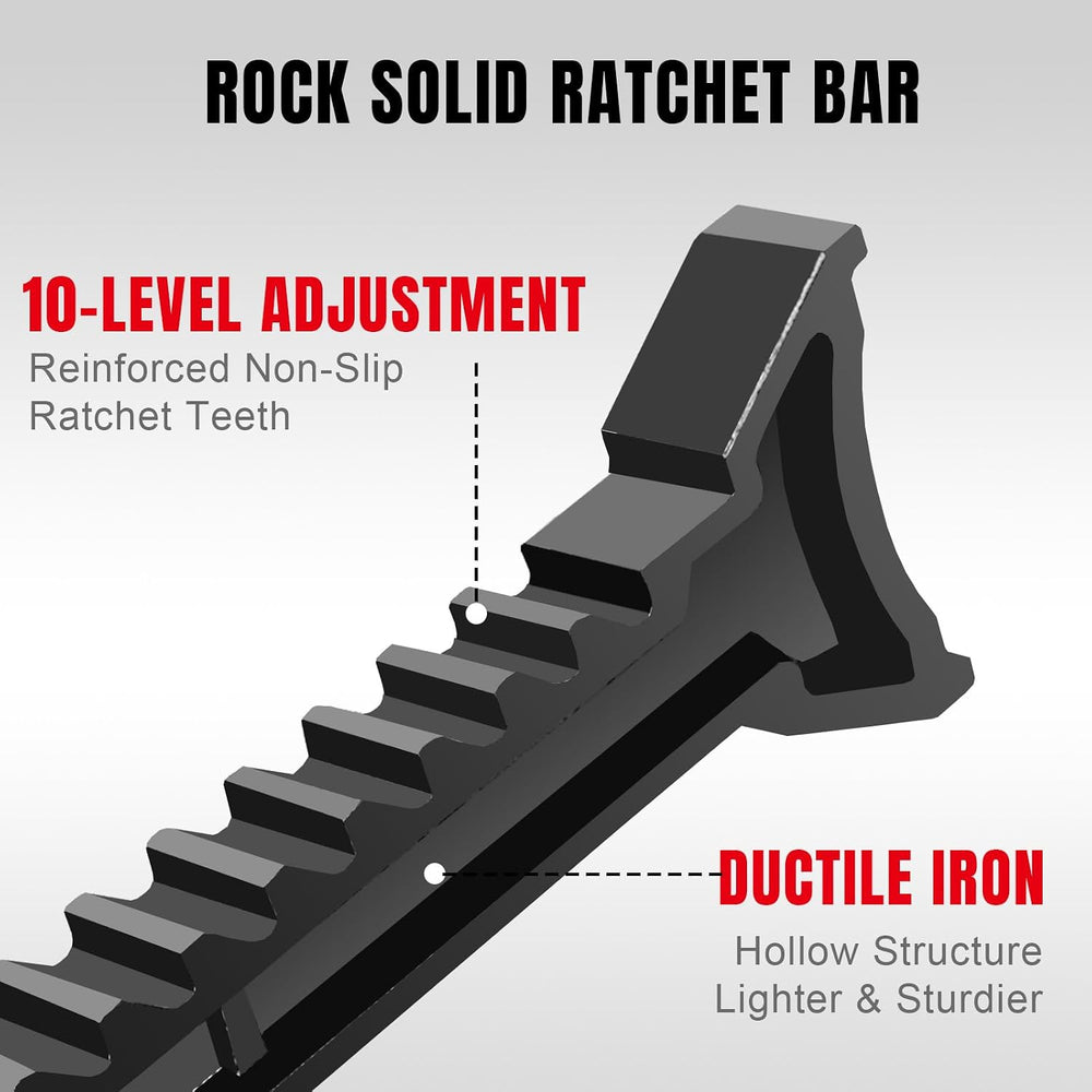 Big RED 3 Ton (6000 LBs) Jack Stands, with Adjustable Lock Car Jack Stand, Fi...