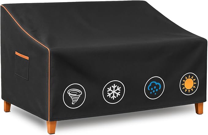 Outdoor Sofa Cover, Waterproof Patio Furniture Cover 60W x 36D x 33H inches