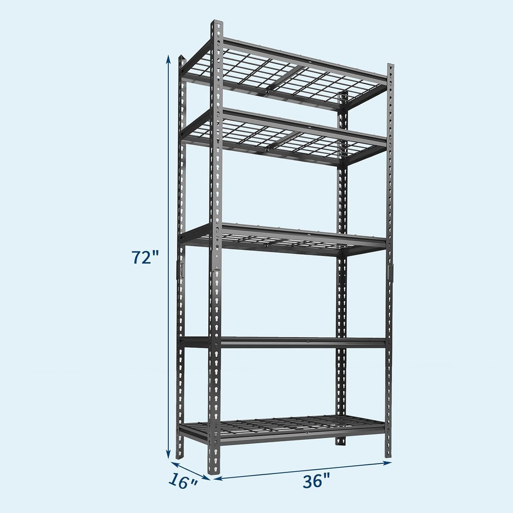 Garage Shelving 2000 LBS Storage Shelves Adjustable Metal Shelving Unit Heavy...