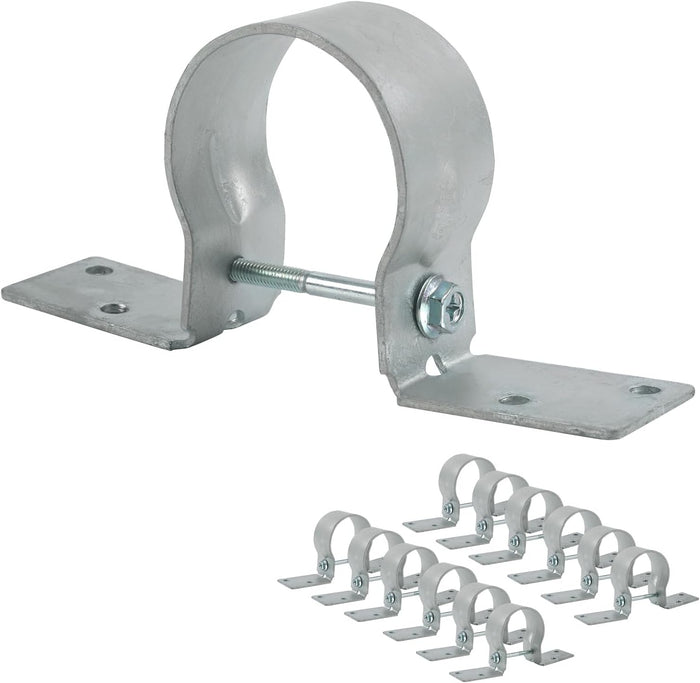12 PCS Fence Post Brackets, 2-3/8“ Steel to Wood Fence Bracket,