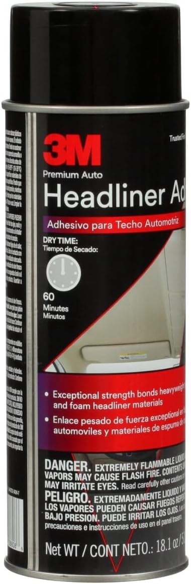 3M Headliner & Fabric Adhesive Spray (18.1 oz Aerosol, 4-Pack) – High Str...