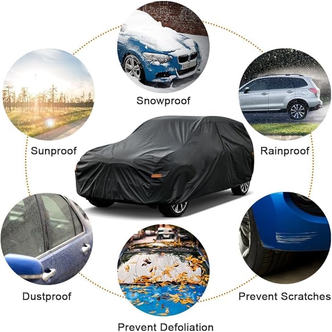 Kayme 7 Layers Car Cover Custom Fit