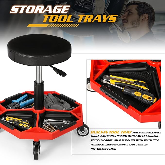 Magshion Adjustable Mechanics Stool