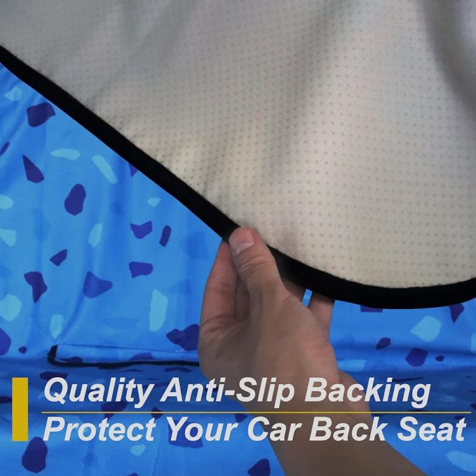 Back Seat Cover for Car Trucks Van SUV, Waterproof Rear Bench Towel Seat Covers