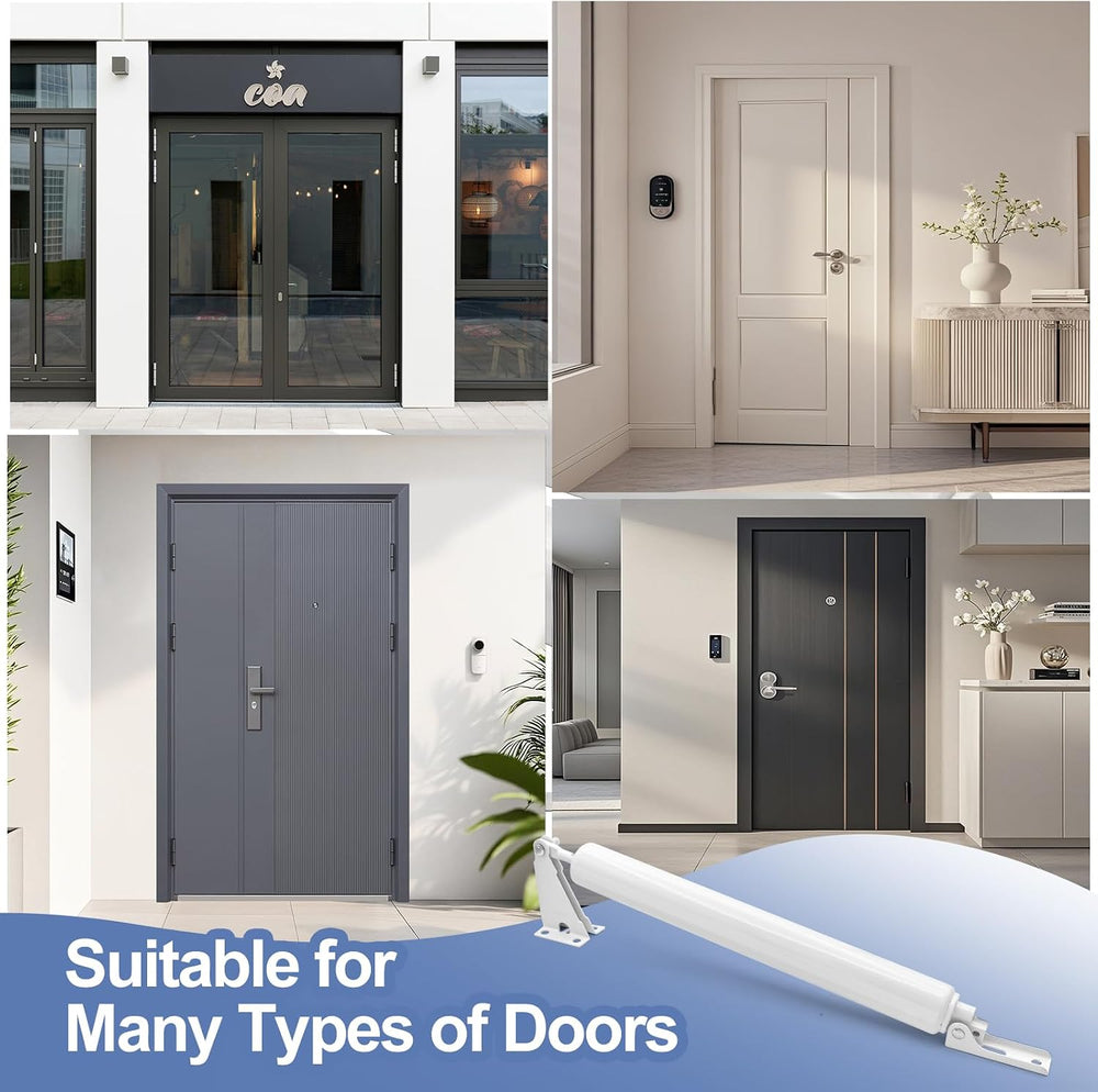 2 Sets Storm Door Closer Screen Door Shock Replacement Screen Doors Hydraulic...