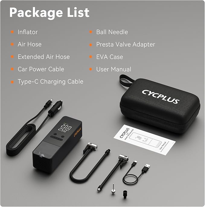 CYCPLUS Tire Inflator Portable Air Compressor
