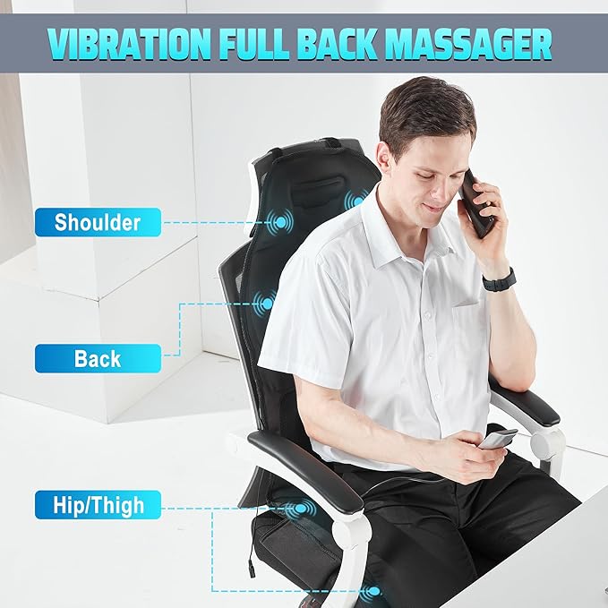 Massage Seat Cushion with Heat, Cooling Back Massager