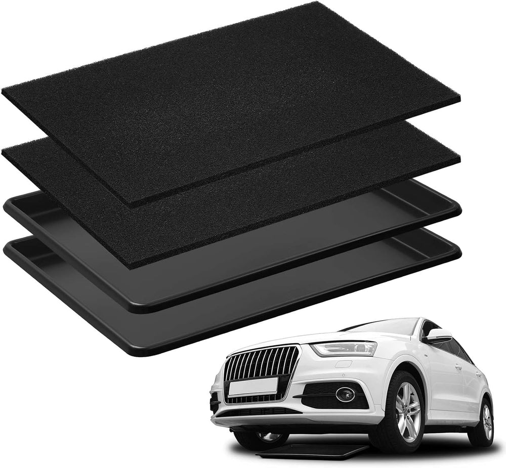 Uiifan 2 Sets 27'' x 20''x 1.4'' Oil Drain Drip Pan