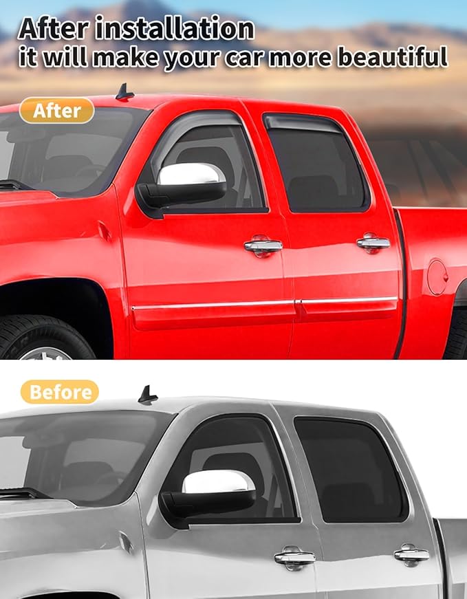 in-Channel Window Rain Guards Fit