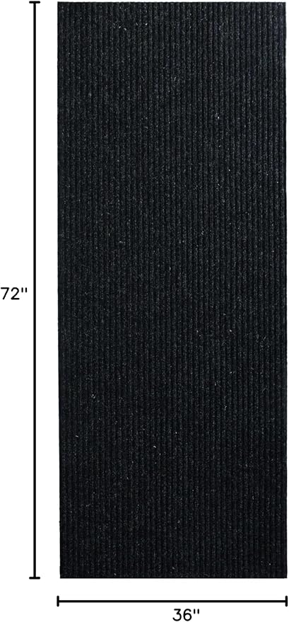 iCustomRug Spartan Weather Warrior Indoor/Outdoor Utility Ribbed Carpet Runner