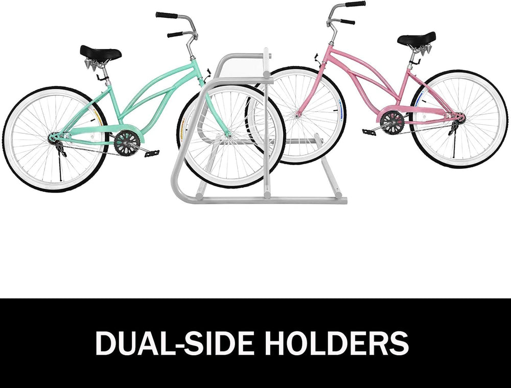 BestEquip 10 Holders Floor Bike Rack, 59" Length All-Steel Grid Bike Rac...