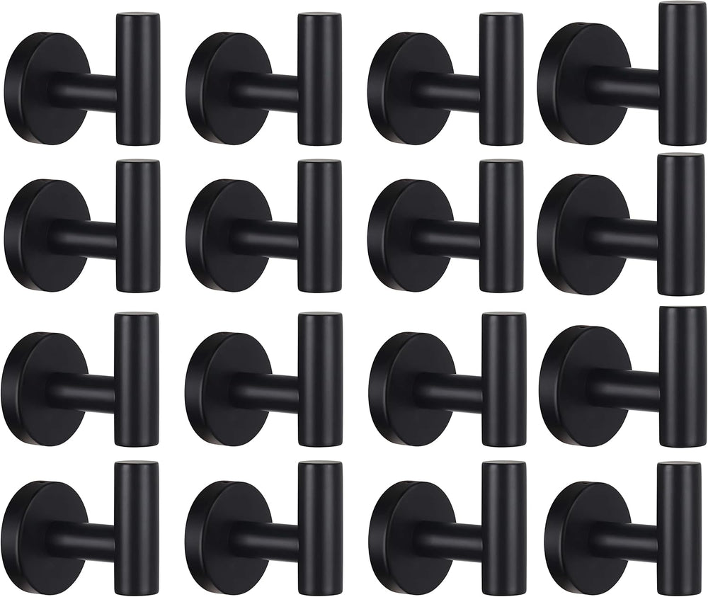 Bathroom Robe Towel Hooks Coat Matte Black Wall Hook Stainless Steel Heavy Du...