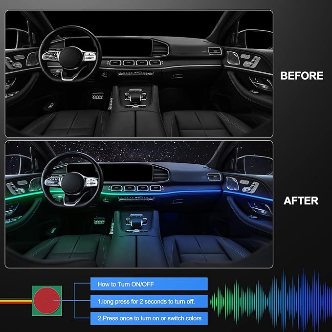 Acrylic Interior Car LED Strip Light