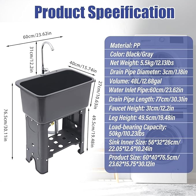 Free Standing Utility Sink