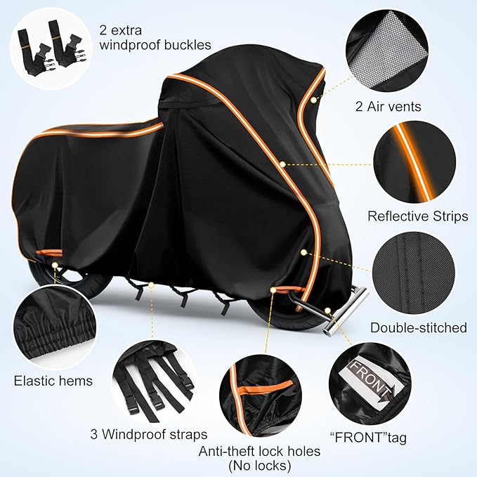 420D Motorcycle Cover for Kawa Ninja 400 500 650 Z900 Zx6r/Yamaha R1 R3 R6/BMW