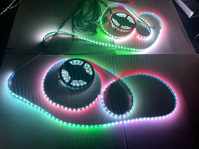 Black Out Full Tinted Smoked LEDs x4PCS 4FT 48" 1.2Meters RGB Dream Colo...