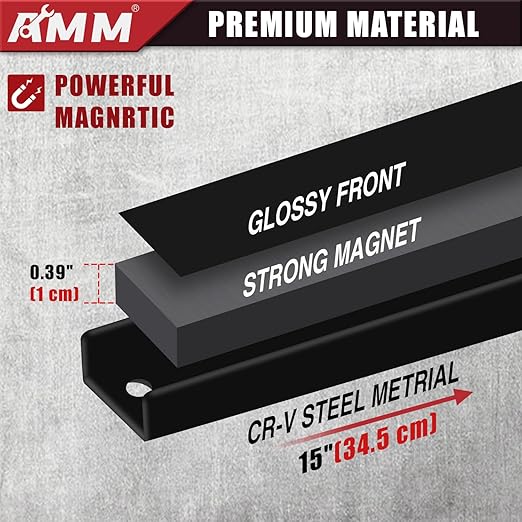 AMM 8PCS Magnetic Tool Holder Strip, Tool Magnet Bar