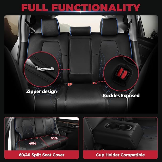 FREESOO CRV Seat Covers Full Set,