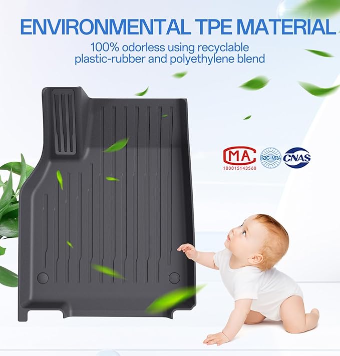 Floor Mats Fit for Model Y 2026-2025 Juniper 5-Seat (6-Piece)