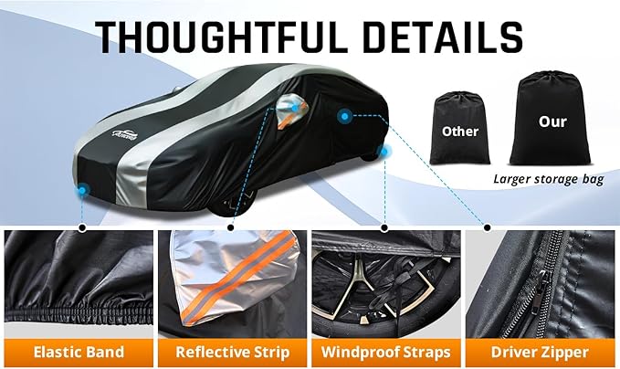 Large Car Covers Waterproof for All Weather Protection