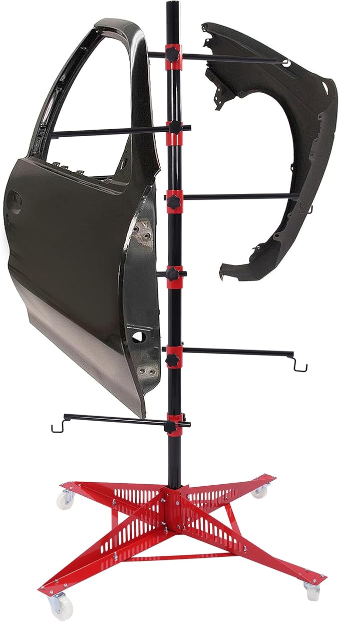 Kojem 72In Universal Auto Paint Rack Stand Tree Holder Adjustable Center Post