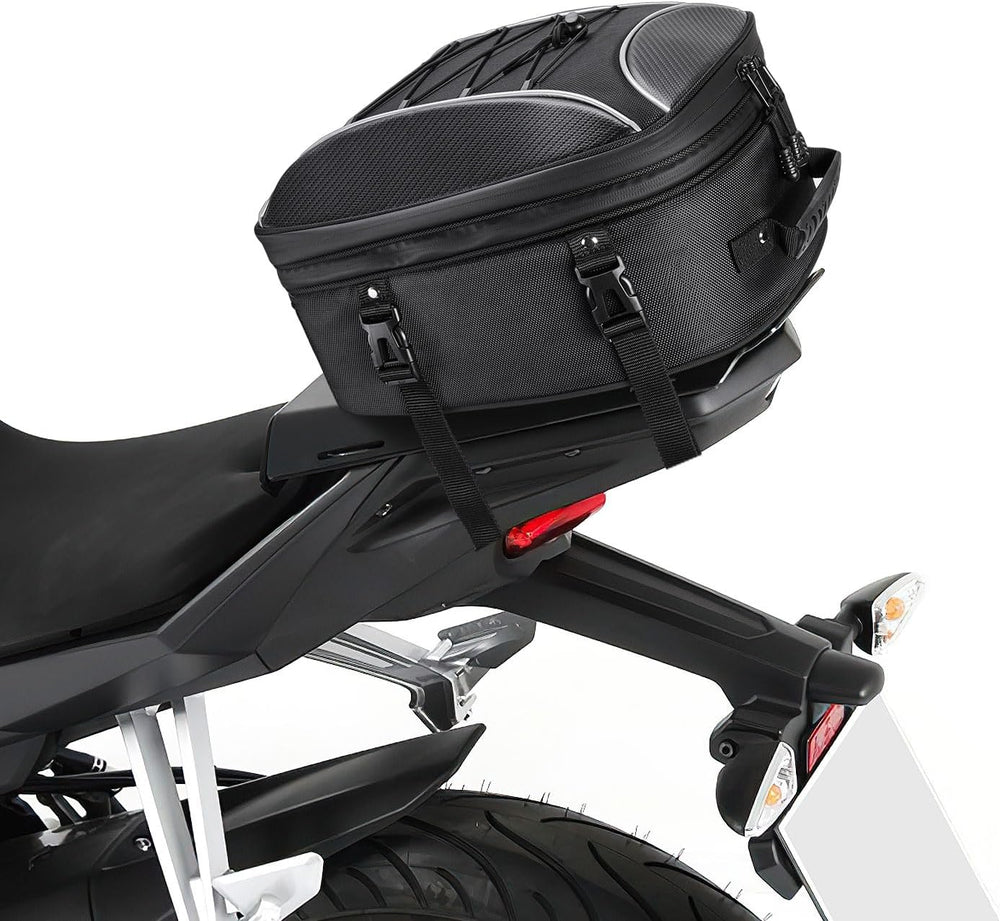 KEMIMOTO Motorcycle Tail Bag, Dual Use Motorcycle Rear Seat Bag with Waterpro...