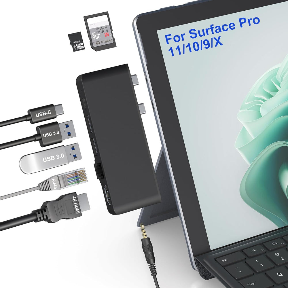 Surface Pro 13/11/10/9 Hub Docking Station with 4K HDMI, Thunerbolt 4(8K Vide...