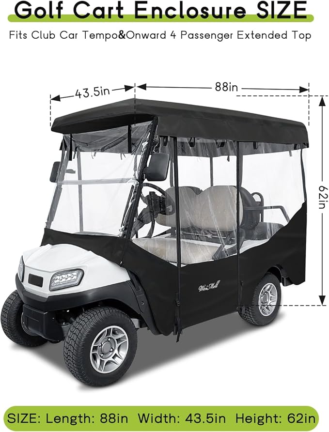 Golf Cart Enclosure 4 Passenger
