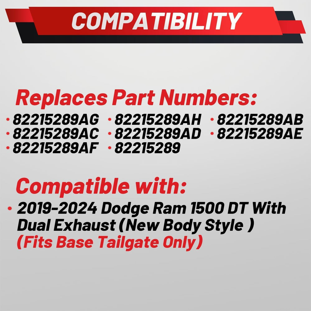 Upgraded Retractable Rear Bed Step Compatible with 2019-2024 Dodge Ram 1500 D...