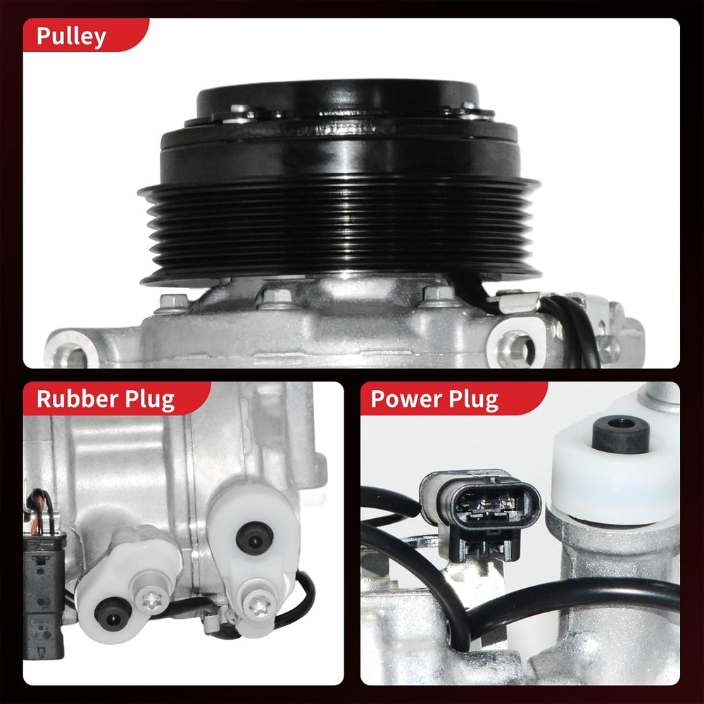 PHOBOOS A/C Compressor with Clutch Compatible with Mercedes-Benz