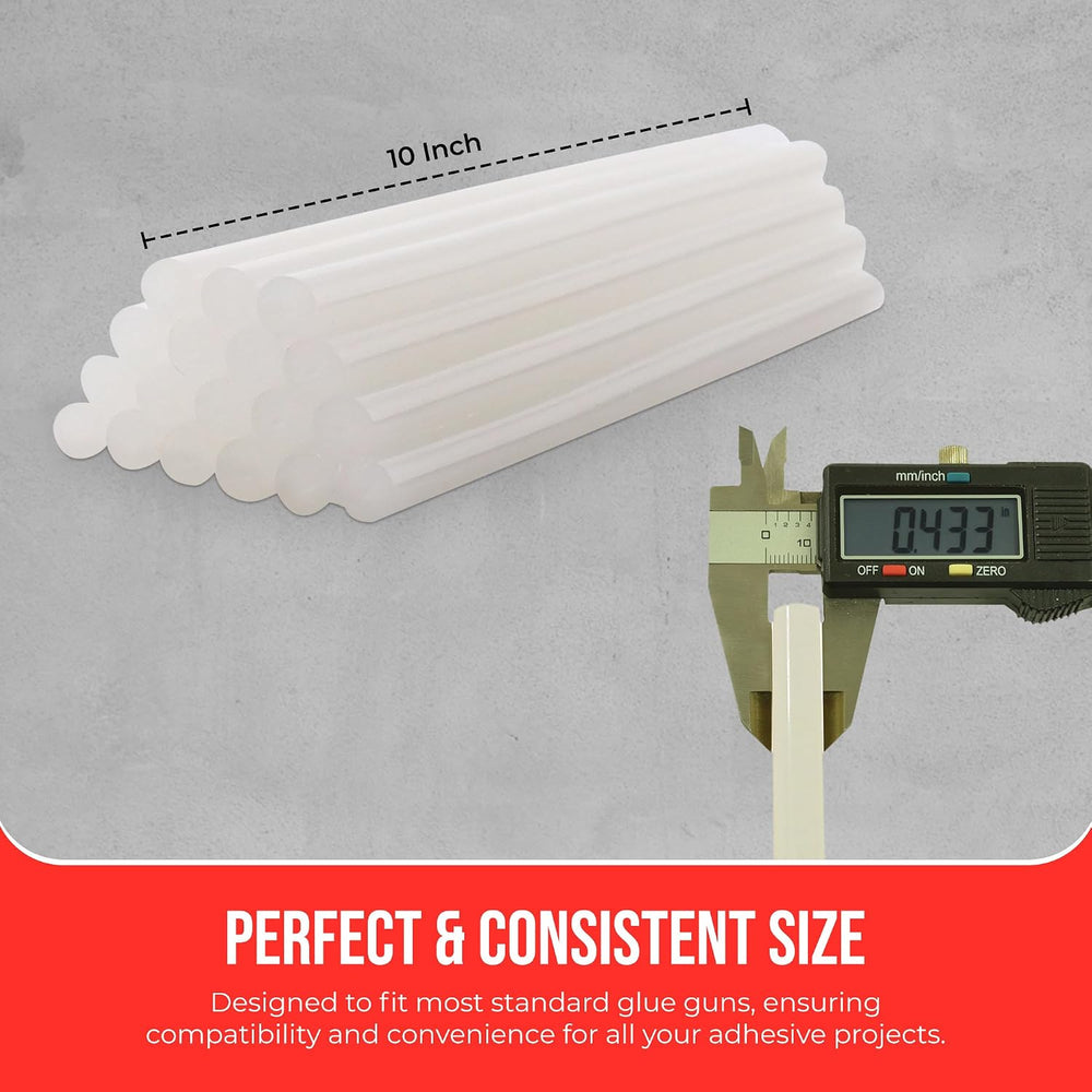 Economy® Full Size Hot Melt Glue Sticks for Glue Gun - Bulk 10in Clear - Grea...