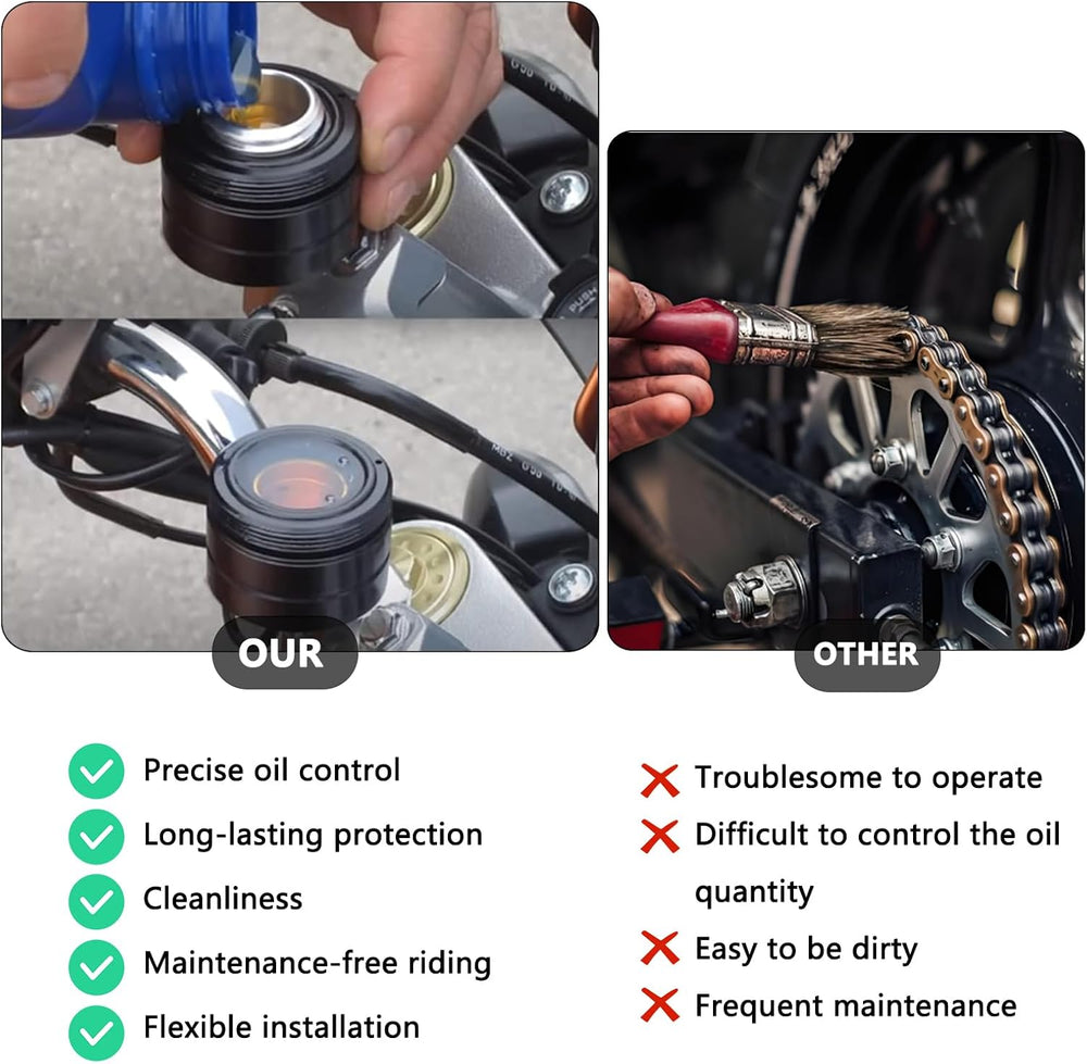Universal Motorcycle Chain Oiler Lubricator